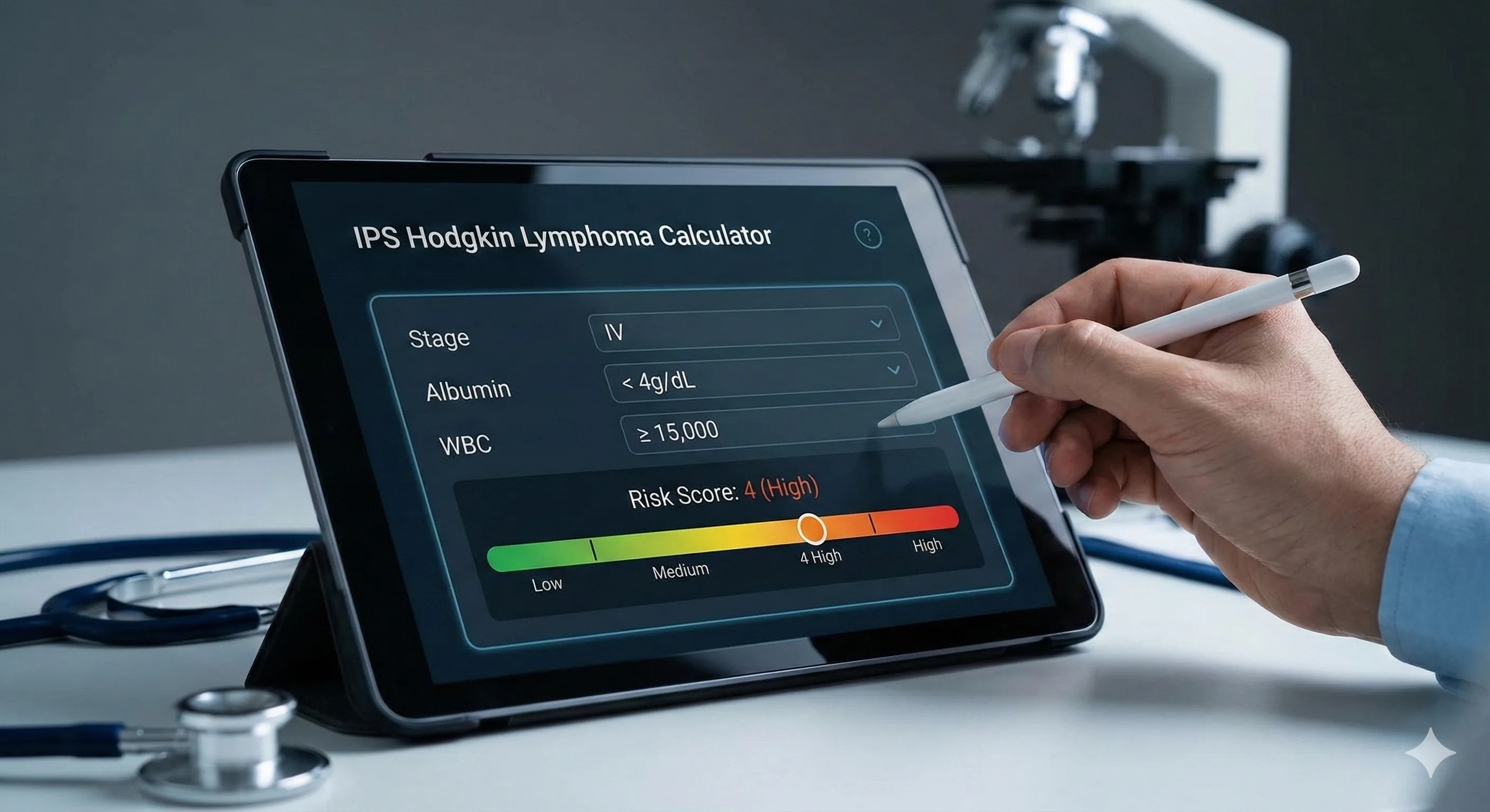 IPS Hodgkin Lymphoma Calculator | Risk Stratification